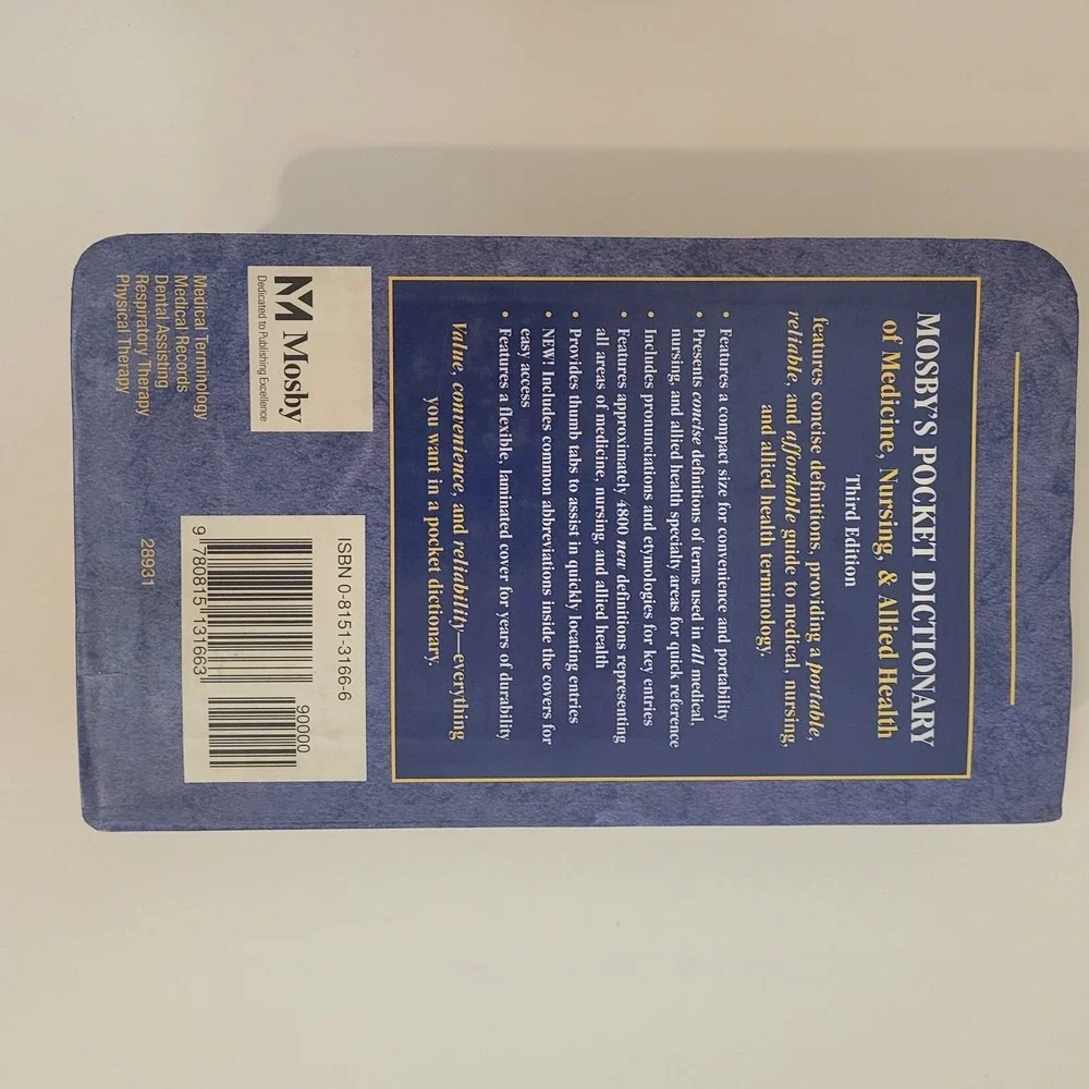 Mosby's Pocket Dictionary of Medicine, Nursing‎ and Allied Heal Ser.: Mosby's...